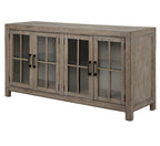 Tinley Park - Buffet Curio Cabinet - Dove Tail Gray