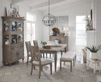 Lancaster - Dining Side Chair With Upholstered Seat (Set of 2) - Dovetail Gray