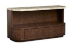 McPherson - Demilune Sofa Table - Burnt Umber