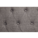 Florian - Loveseat With 3 Pillows - Gray Fabric & Antique White