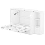 Murphy Bed With Shelves, Drawers And USB Ports