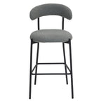 Counter Height Bar Stools With Powder Coating Base And Footrest