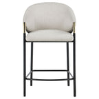 Chadwick Fabric Upholstered Counter Chair Beige (Set of 2)