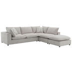 Marisa - Modular Armless Chair - Beige Boucle