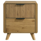 Bennett 2-drawer Bedroom Nightstand Bedside Table Light Oak