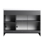 Contemporary Freestanding Bathroom Vanity With Resin Sink & Soft-Close Cabinet Doors
