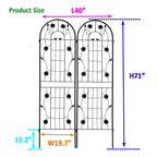 Metal Garden Trellis Rustproof Trellis For Climbing Plant Outdoor Flower Support