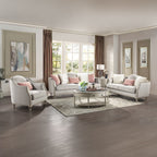 Kasa - Chair With Pillow - Beige Linen & Champagne