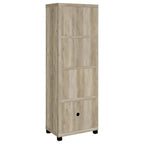 Sachin 3-shelf Engineered Wood Media Tower Distressed Pine