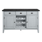 Lanton - Server - Natural Marble & Antique White
