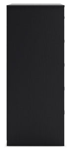 Finch - Five Drawer Chest - 46" Height - Black