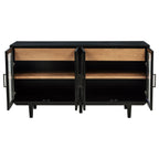 Middleton 4-door Sideboard Server with Dual Drawers Black