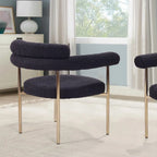 Upholstered Accent Dining Chairs With Armrests (Set of 2)
