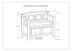 Amherst - Small Transitional Entryway Storage Bench