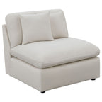 Hobson 6-piece Upholstered Modular Sectional Sofa Ivory
