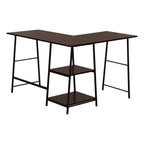 Computer Desk, Home Office, Corner, Storage Shelves, L Shape, Work, Laptop, Contemporary, Modern