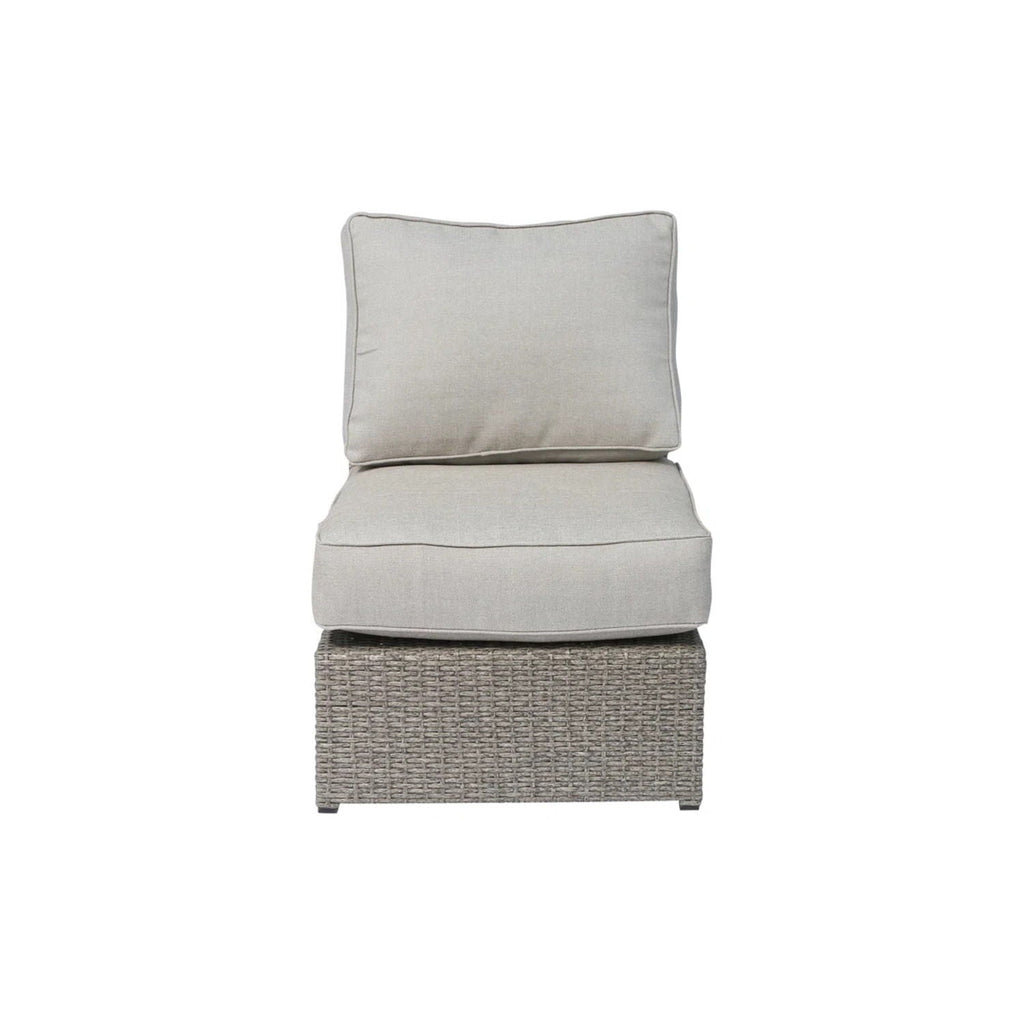 Patio Conversation Set & Cushions, Seats 4 - Gray Mix