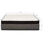 16" Premium Hybrid Mattress In A Box Plush Gel Memory Foam Top With Cooling Technology - Gray / White - Queen
