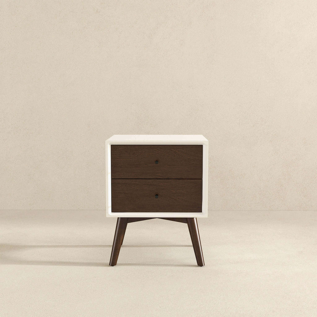 Caroline - Mid-Century Modern Style Night Stand 2 Drawer