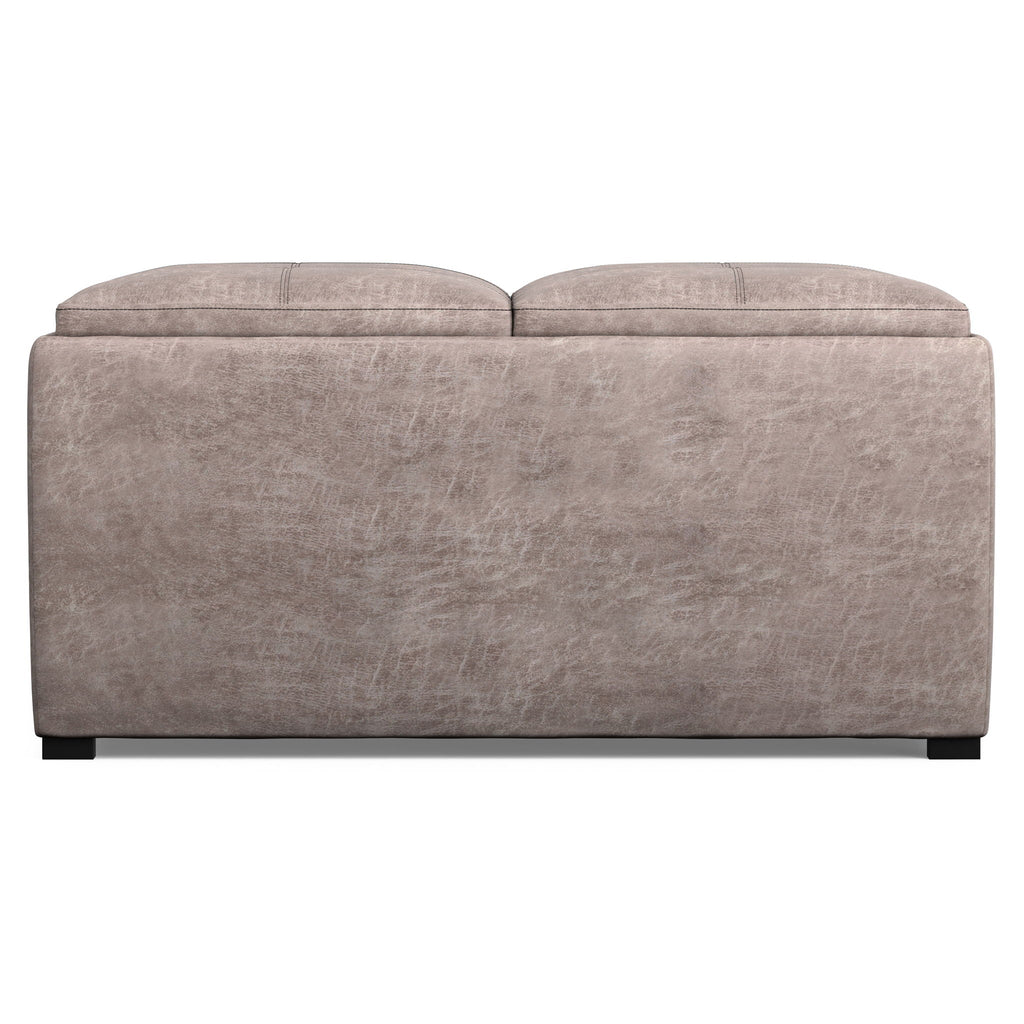 Avalon - Square Coffee Table, Storage Ottoman
