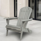 Lounge Patio Chair For Garden Outdoor Wooden Folding Adirondack Chair (Set of 2) Solid Cedar Wood Lounge Patio Chair For Garden