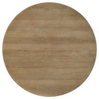 Adina 5-piece Round Dining Table Set Distressed Light Brown
