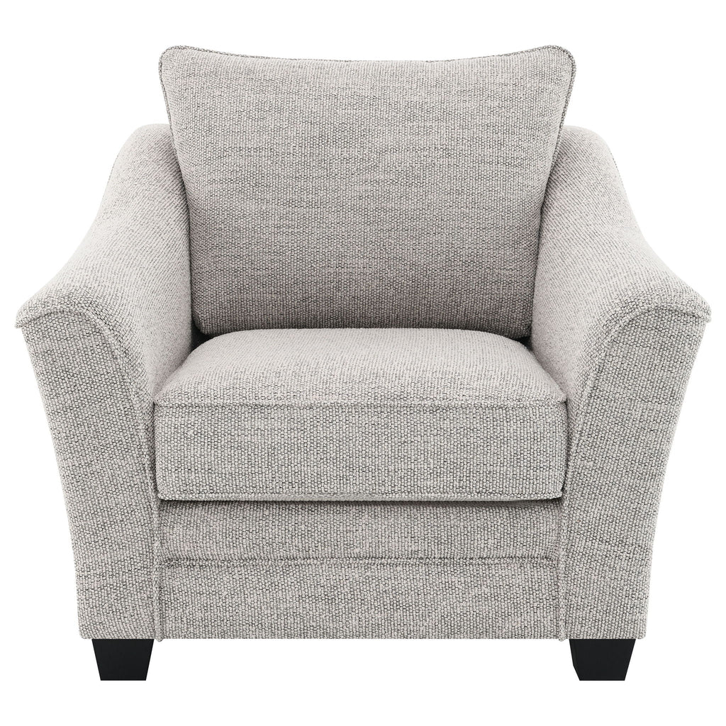 Tomkins Boucle Upholstered Chair Light Grey