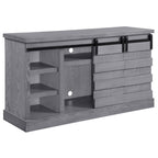 Amrita - TV Stand With Fireplace - Gray Oak