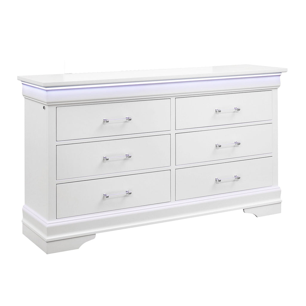 Charlston - 5 Piece Bedroom Set With LED Headboard