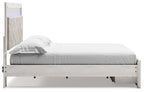 Altyra - King Upholstered Storage Bed - White