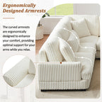 Oversized Sectional Sofa U - Shaped Sofa Couch Modern Sofa Upholstered In Soft With A Chaise Lounge For Living Room