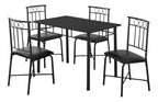 5 Pieces Dining Table Set, Small, Rectangular