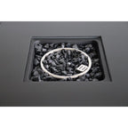 Durable Construction Outdoor Fire Pit Table With Lid - Gray