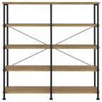 Analiese 63-inch 4-shelf Double Bookshelf Mango