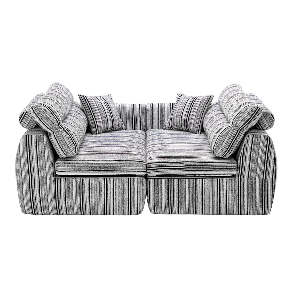 3 Seater, Couch With Throw Pillows For Living Room