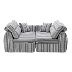 3 Seater, Couch With Throw Pillows For Living Room