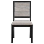 Elodie 7-piece Rectangular Extension Leaf Dining Set Black