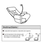 Adjustable Swivel Lounge Chair With 360 Degree Rotating Seat And Headrest Support