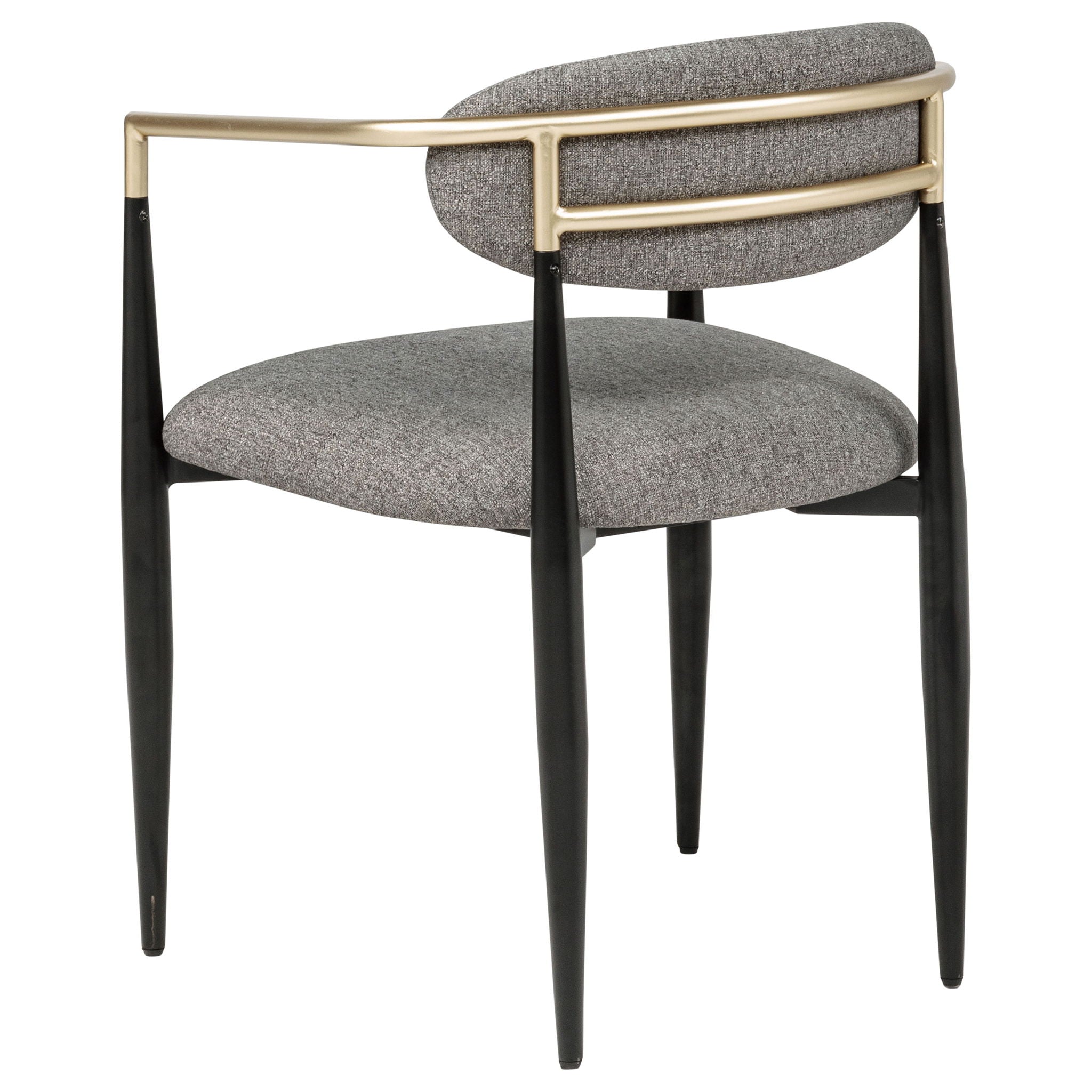 Bradbury Fabric Upholstered Dining Arm Chair Grey (Set of 2)