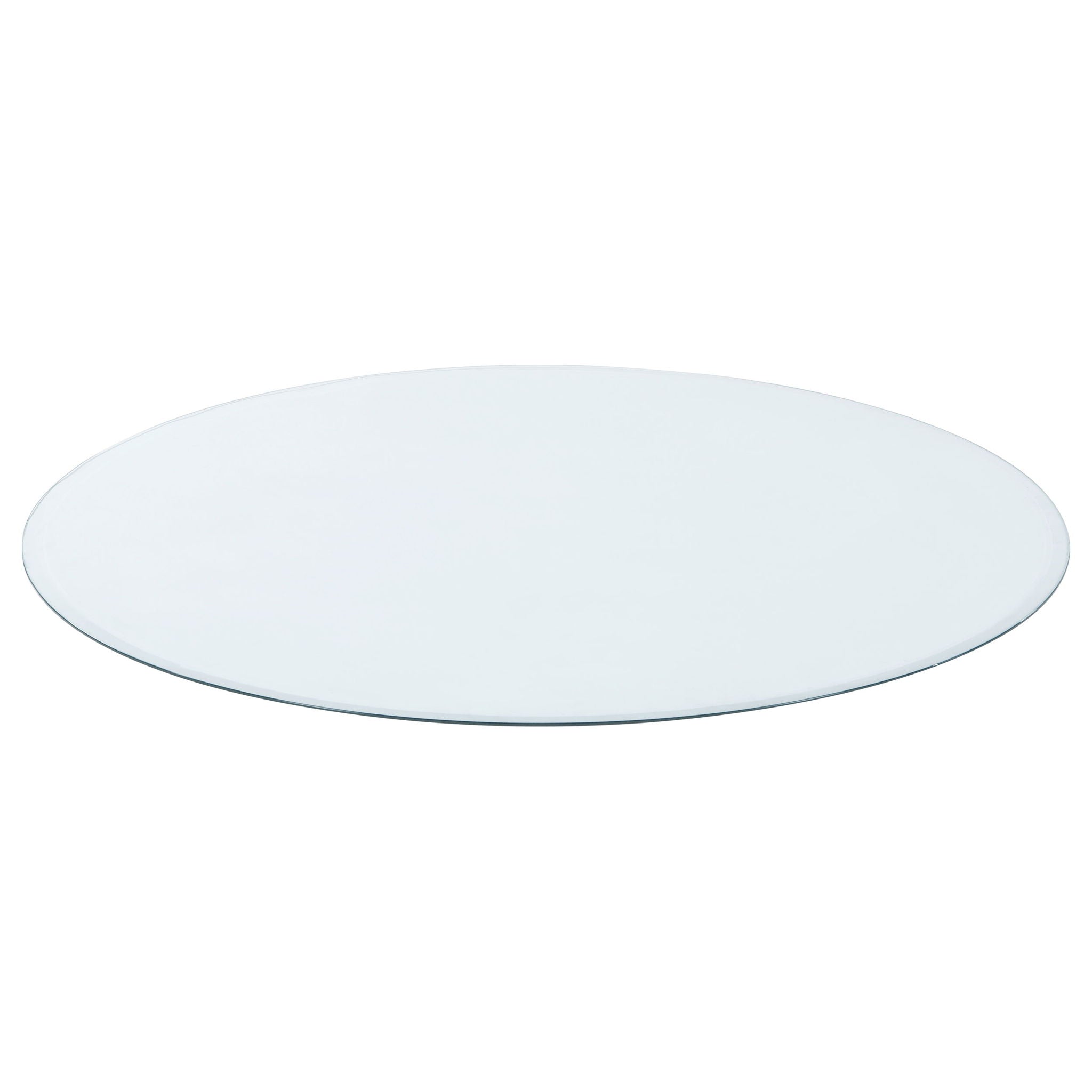 Glass Tops 48-inch 6mm Round Clear Tempered Glass Top