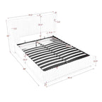 Functional Vertical Striped Bed With Gas Lift Storage
