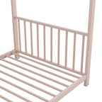 Metal House Platform Bed With Modern Design And Durable Frame
