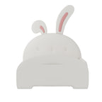 Upholstered Rabbit-Shape Princess Bed With Headboard And Footboard