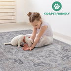 Marfi - 8' X 10' Oriental Area Rug - Ivory / Beige