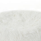 Mahin - Rounded 5 Foot Bean Bag Cozy Modern Design - White