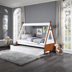 Loreen - Twin Bed - Oak & White