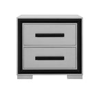 Adelaide - Nightstand With Cooler And Speaker - Gray / Black