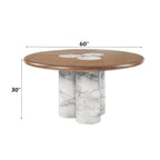 Harvey - Round Dining Table - Brown