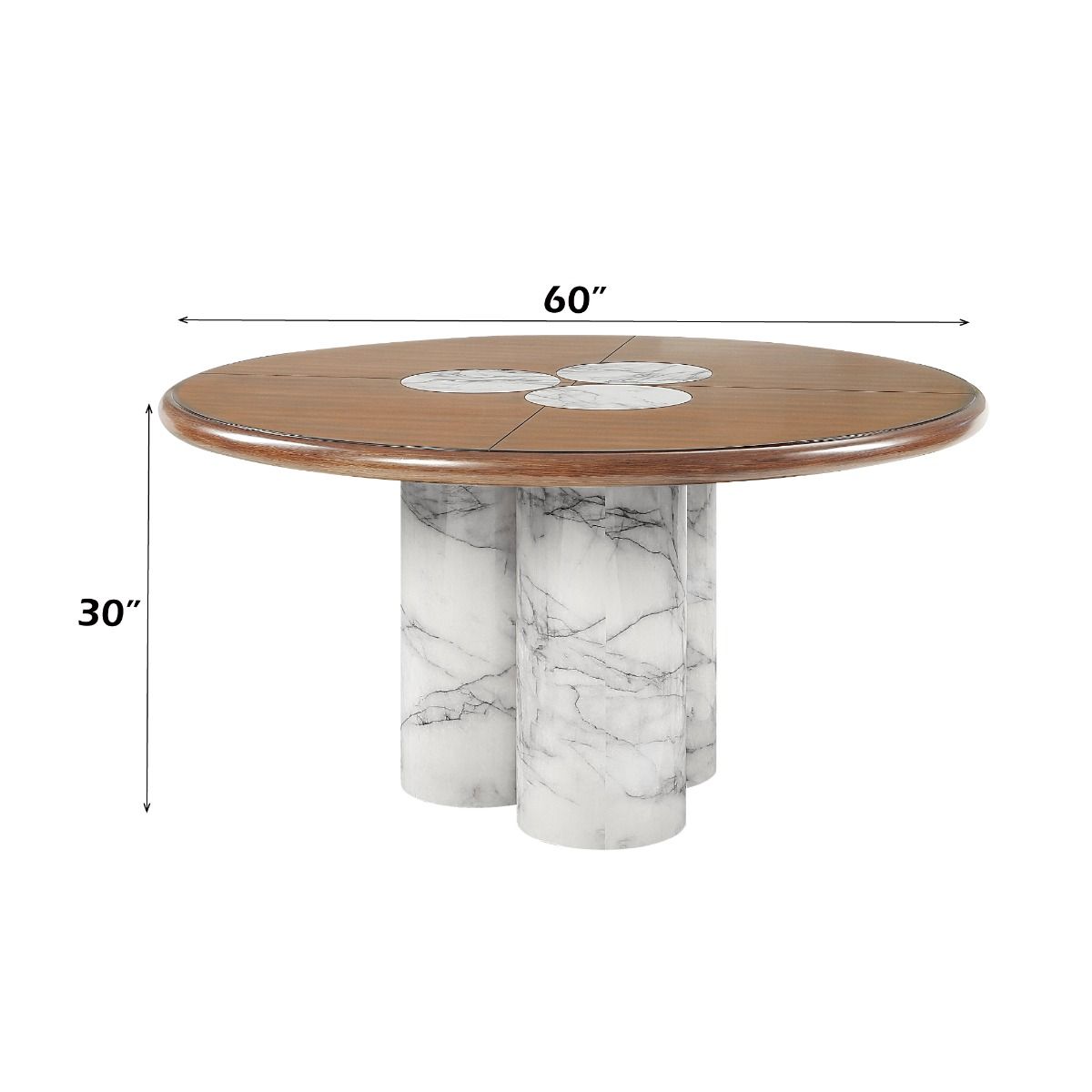 Harvey - Round Dining Table - Brown
