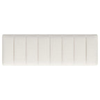 Mesa Boucle Upholstered Tufted Accent Bench Vanilla